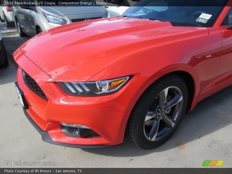 Competition Orange / Ebony 2015 Ford Mustang V6 Coupe