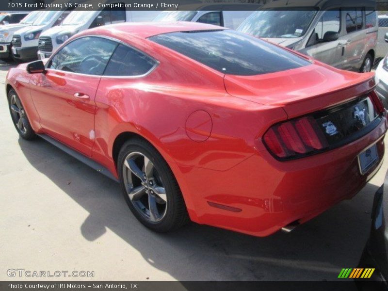 Competition Orange / Ebony 2015 Ford Mustang V6 Coupe