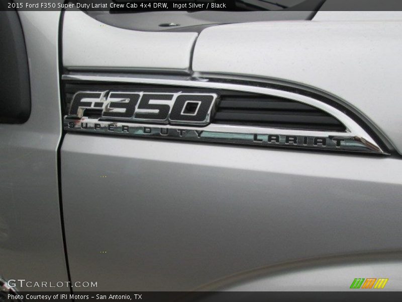 Ingot Silver / Black 2015 Ford F350 Super Duty Lariat Crew Cab 4x4 DRW