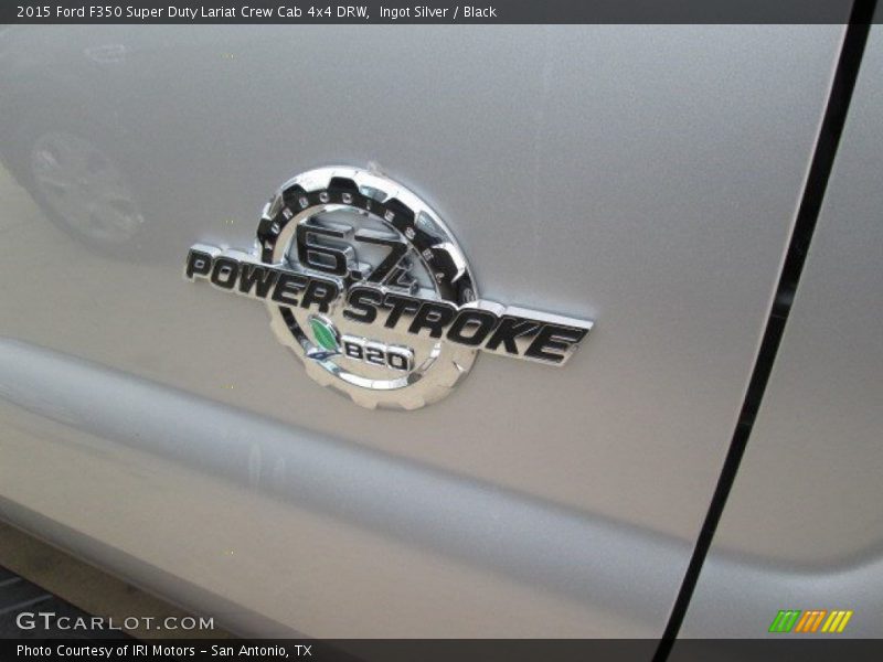 Ingot Silver / Black 2015 Ford F350 Super Duty Lariat Crew Cab 4x4 DRW