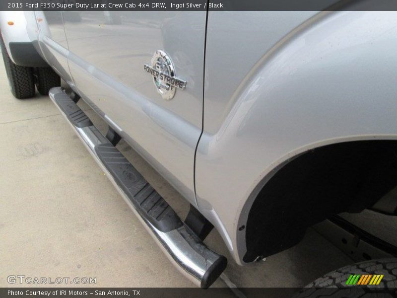 Ingot Silver / Black 2015 Ford F350 Super Duty Lariat Crew Cab 4x4 DRW