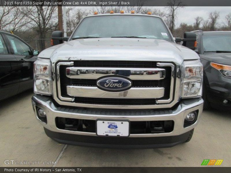 Ingot Silver / Black 2015 Ford F350 Super Duty Lariat Crew Cab 4x4 DRW