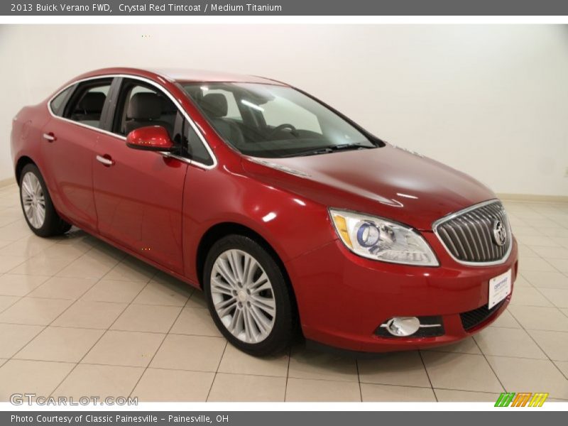 Crystal Red Tintcoat / Medium Titanium 2013 Buick Verano FWD