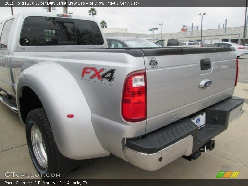 Ingot Silver / Black 2015 Ford F350 Super Duty Lariat Crew Cab 4x4 DRW