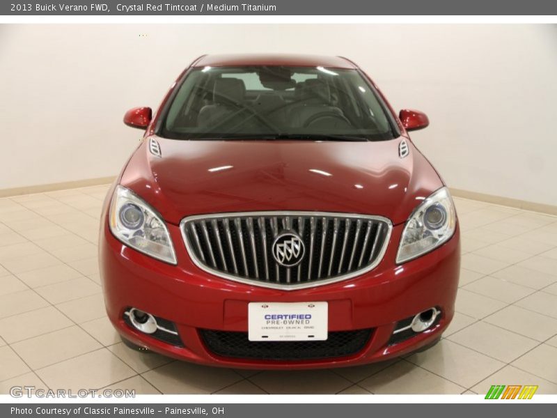 Crystal Red Tintcoat / Medium Titanium 2013 Buick Verano FWD
