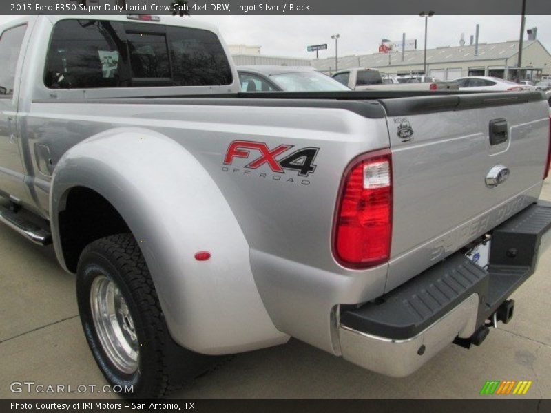 Ingot Silver / Black 2015 Ford F350 Super Duty Lariat Crew Cab 4x4 DRW