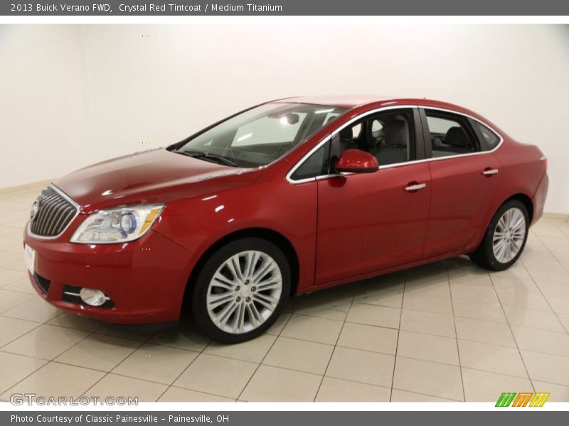 Crystal Red Tintcoat / Medium Titanium 2013 Buick Verano FWD