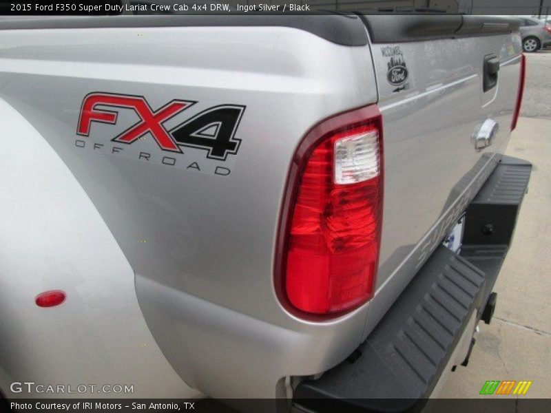Ingot Silver / Black 2015 Ford F350 Super Duty Lariat Crew Cab 4x4 DRW