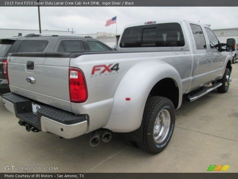 Ingot Silver / Black 2015 Ford F350 Super Duty Lariat Crew Cab 4x4 DRW