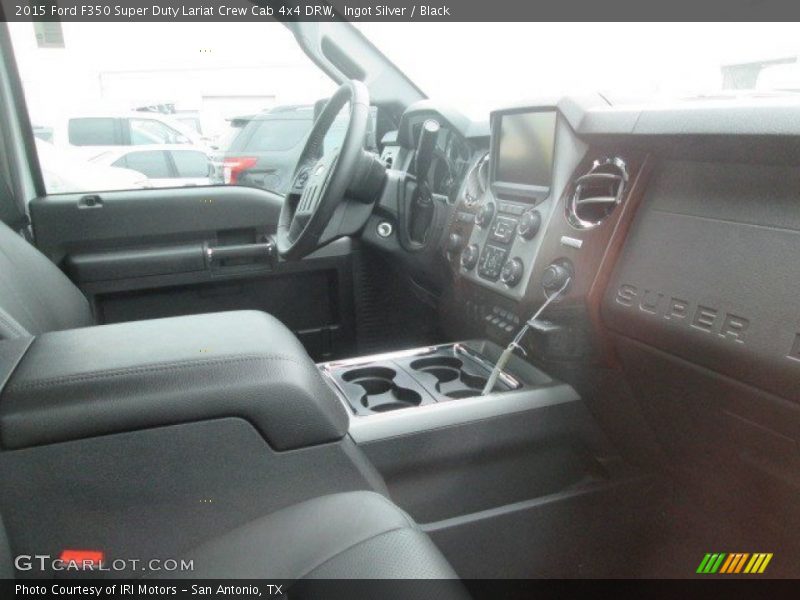 Ingot Silver / Black 2015 Ford F350 Super Duty Lariat Crew Cab 4x4 DRW