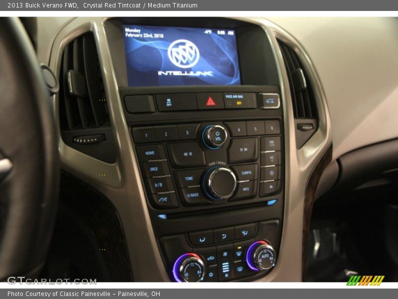 Crystal Red Tintcoat / Medium Titanium 2013 Buick Verano FWD
