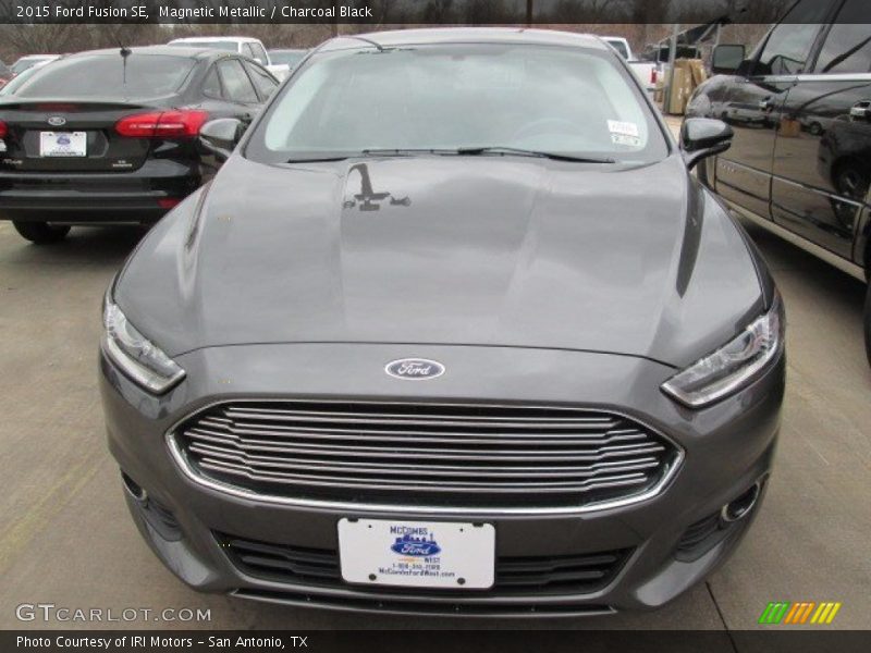 Magnetic Metallic / Charcoal Black 2015 Ford Fusion SE