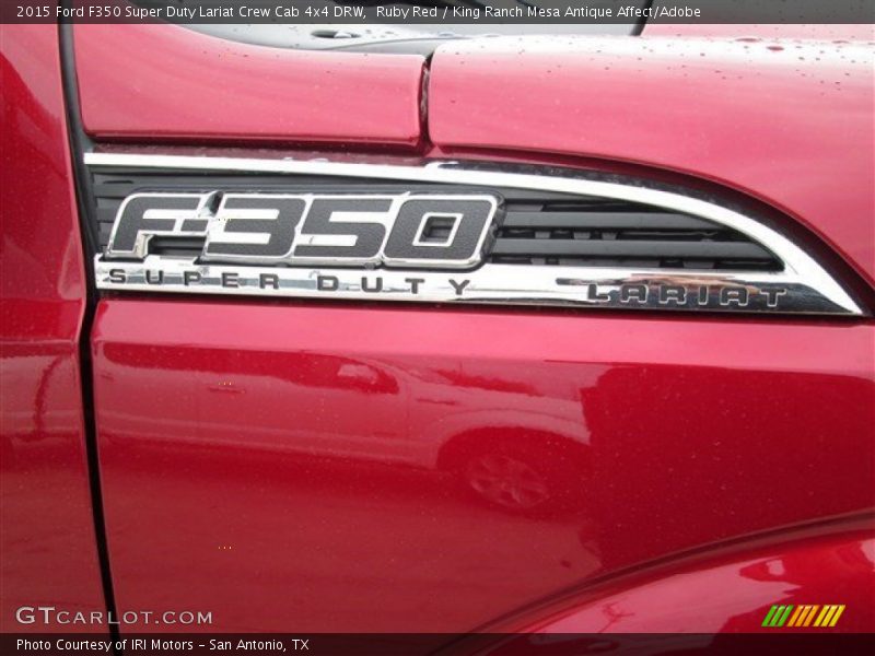 Ruby Red / King Ranch Mesa Antique Affect/Adobe 2015 Ford F350 Super Duty Lariat Crew Cab 4x4 DRW