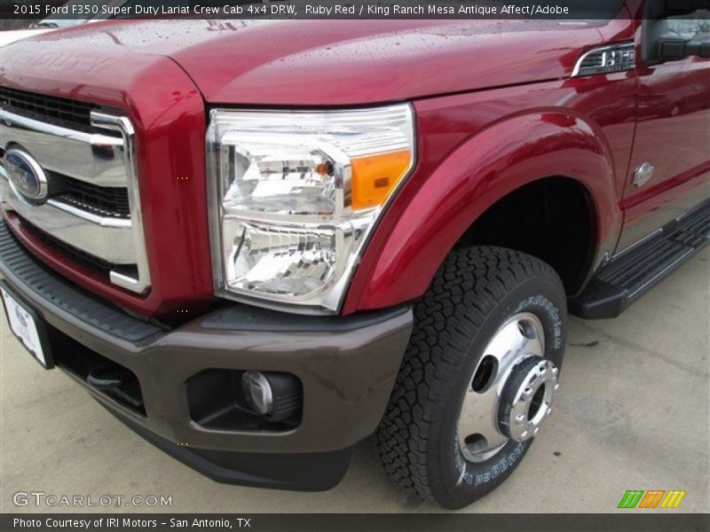 Ruby Red / King Ranch Mesa Antique Affect/Adobe 2015 Ford F350 Super Duty Lariat Crew Cab 4x4 DRW