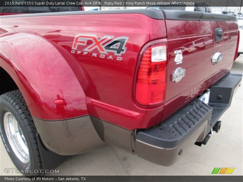 Ruby Red / King Ranch Mesa Antique Affect/Adobe 2015 Ford F350 Super Duty Lariat Crew Cab 4x4 DRW