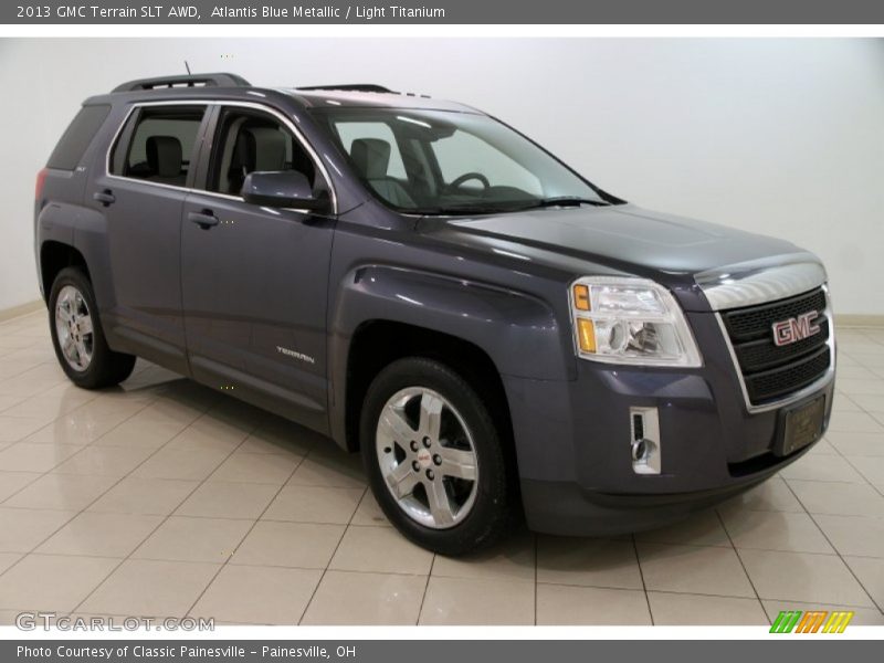 Atlantis Blue Metallic / Light Titanium 2013 GMC Terrain SLT AWD