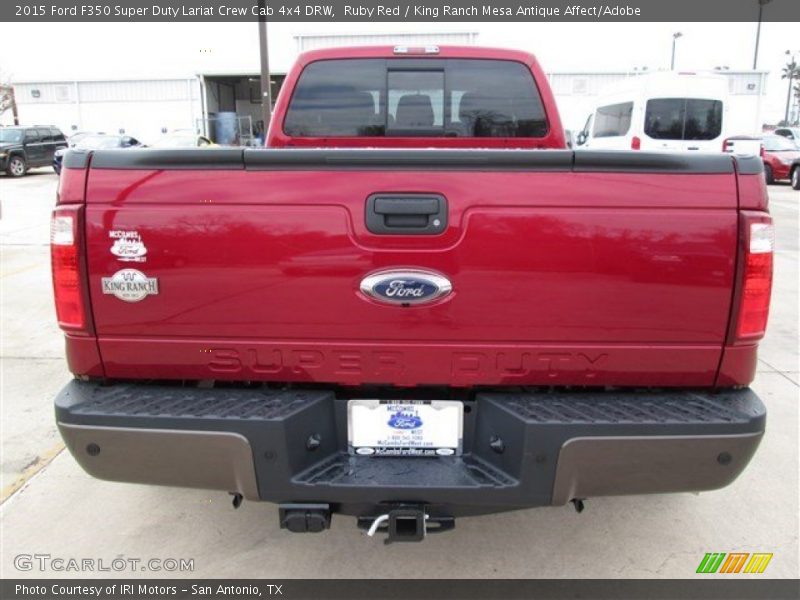 Ruby Red / King Ranch Mesa Antique Affect/Adobe 2015 Ford F350 Super Duty Lariat Crew Cab 4x4 DRW