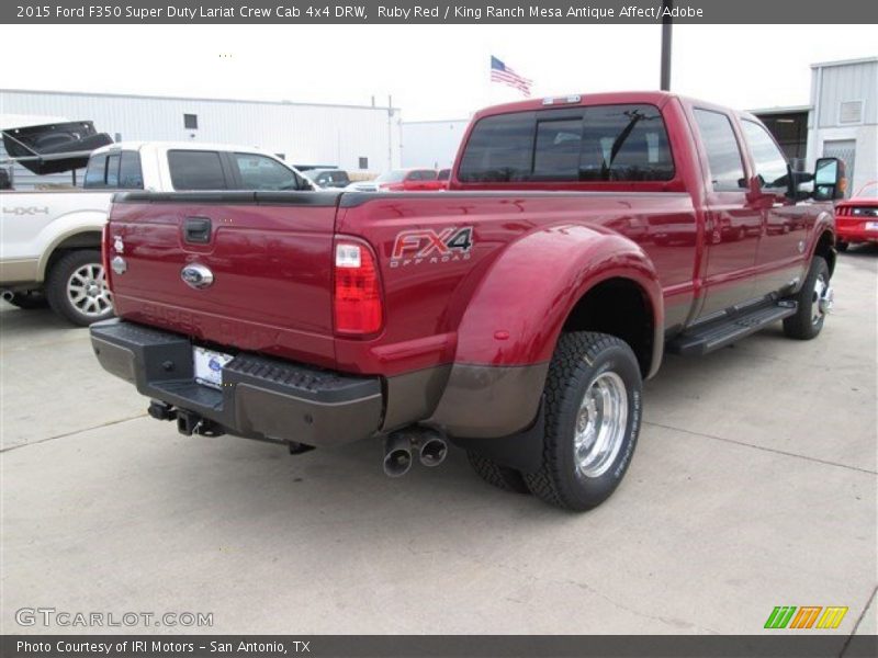 Ruby Red / King Ranch Mesa Antique Affect/Adobe 2015 Ford F350 Super Duty Lariat Crew Cab 4x4 DRW