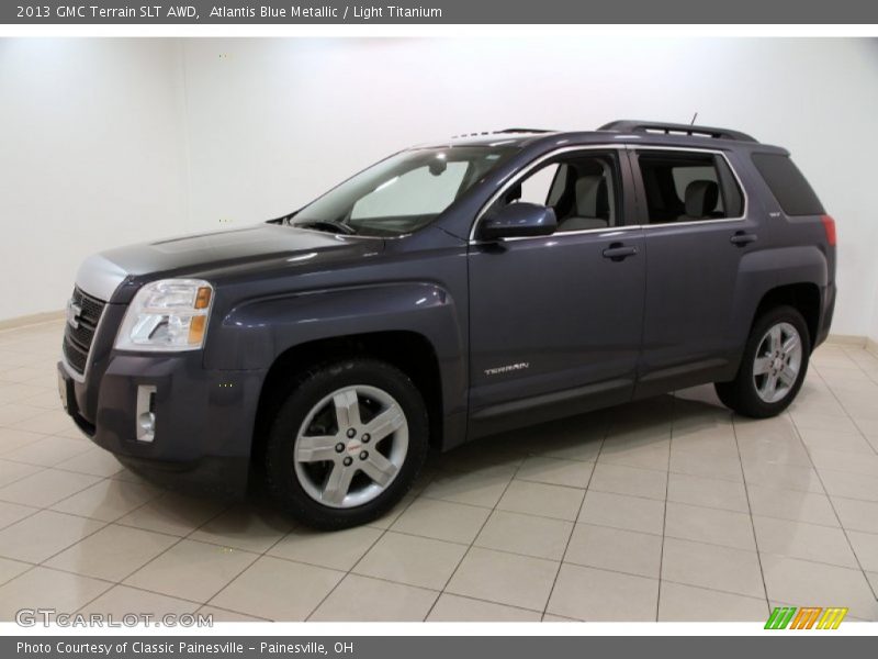 Atlantis Blue Metallic / Light Titanium 2013 GMC Terrain SLT AWD