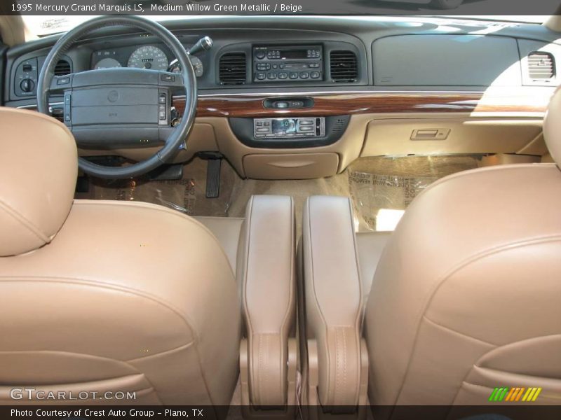 Medium Willow Green Metallic / Beige 1995 Mercury Grand Marquis LS