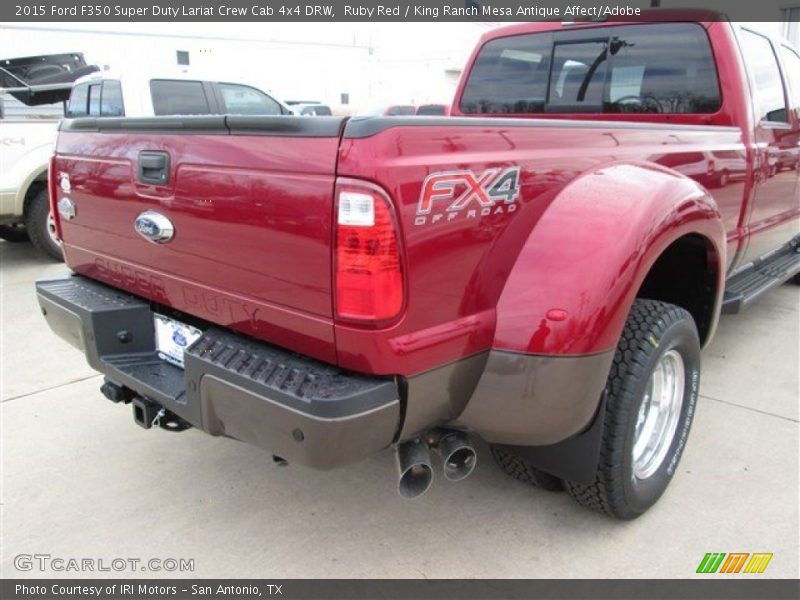 Ruby Red / King Ranch Mesa Antique Affect/Adobe 2015 Ford F350 Super Duty Lariat Crew Cab 4x4 DRW