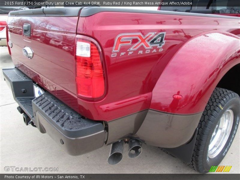 Ruby Red / King Ranch Mesa Antique Affect/Adobe 2015 Ford F350 Super Duty Lariat Crew Cab 4x4 DRW