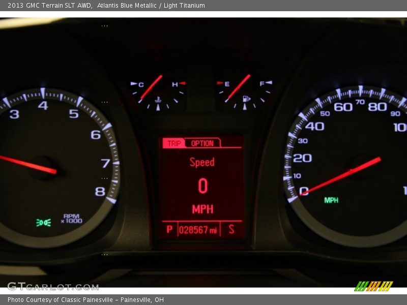 Atlantis Blue Metallic / Light Titanium 2013 GMC Terrain SLT AWD