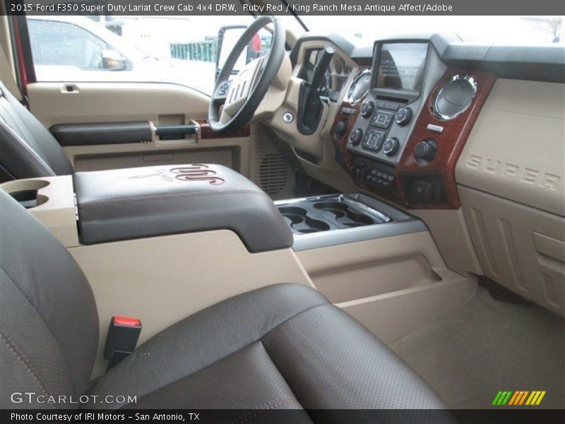 Ruby Red / King Ranch Mesa Antique Affect/Adobe 2015 Ford F350 Super Duty Lariat Crew Cab 4x4 DRW