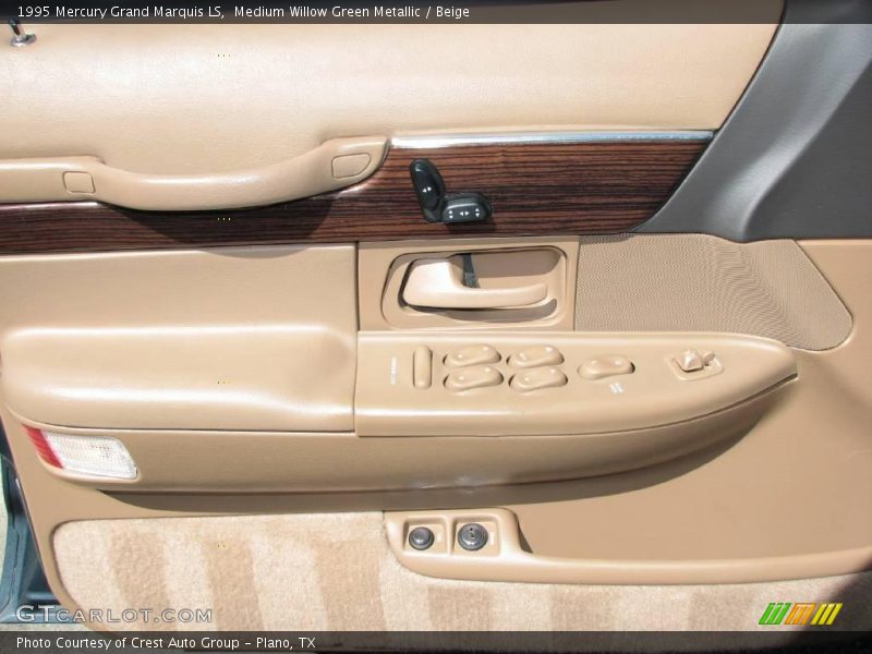 Medium Willow Green Metallic / Beige 1995 Mercury Grand Marquis LS