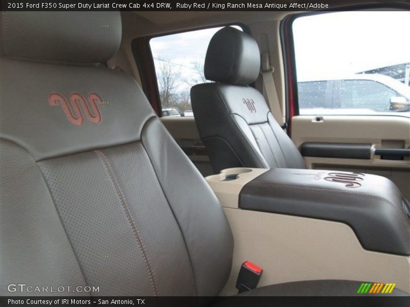 Ruby Red / King Ranch Mesa Antique Affect/Adobe 2015 Ford F350 Super Duty Lariat Crew Cab 4x4 DRW