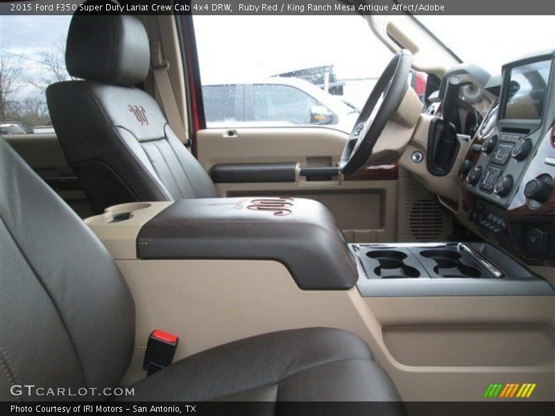 Ruby Red / King Ranch Mesa Antique Affect/Adobe 2015 Ford F350 Super Duty Lariat Crew Cab 4x4 DRW