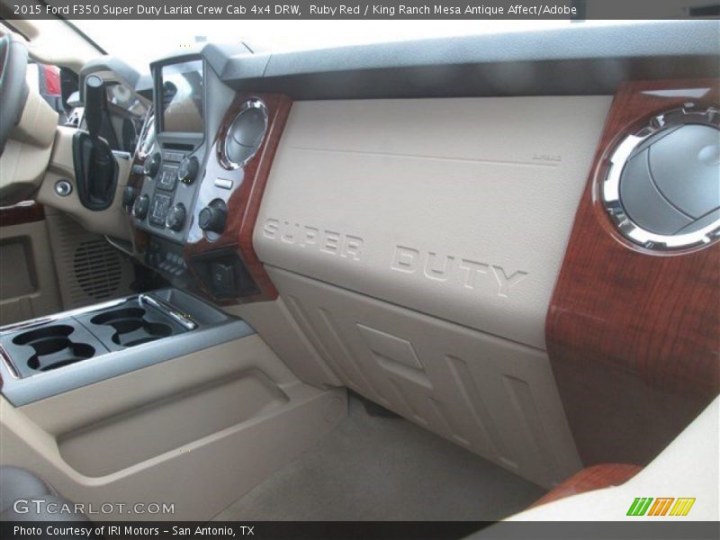 Ruby Red / King Ranch Mesa Antique Affect/Adobe 2015 Ford F350 Super Duty Lariat Crew Cab 4x4 DRW