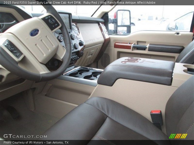 Ruby Red / King Ranch Mesa Antique Affect/Adobe 2015 Ford F350 Super Duty Lariat Crew Cab 4x4 DRW