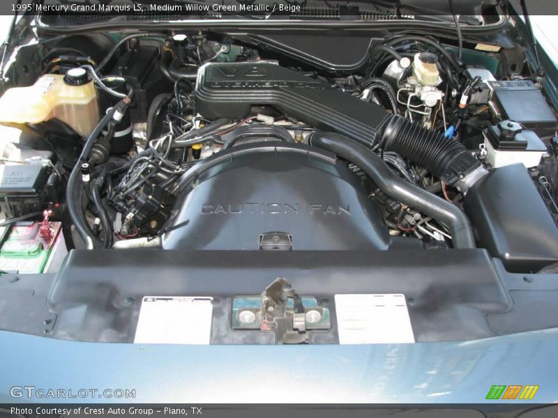 Medium Willow Green Metallic / Beige 1995 Mercury Grand Marquis LS