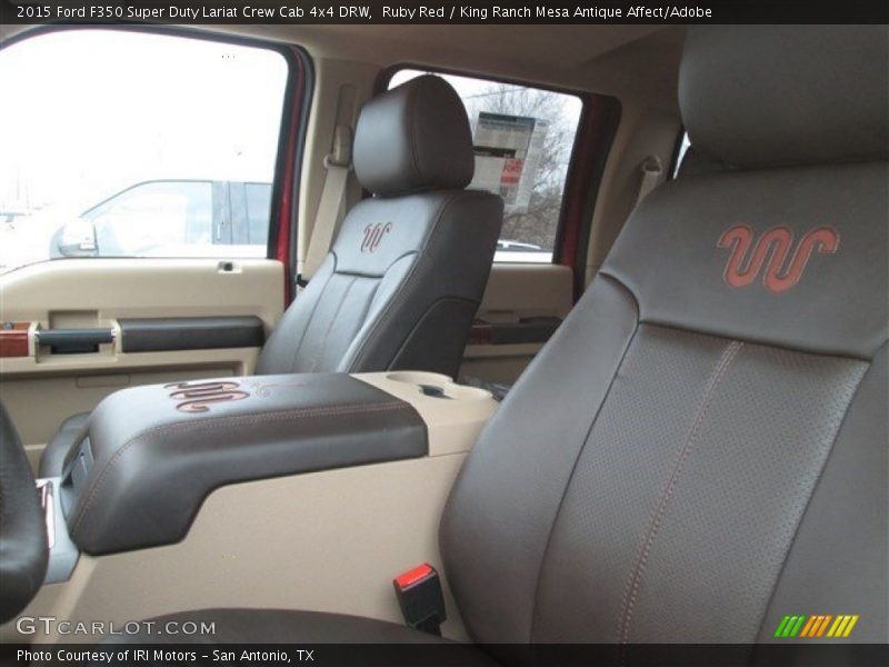 Ruby Red / King Ranch Mesa Antique Affect/Adobe 2015 Ford F350 Super Duty Lariat Crew Cab 4x4 DRW