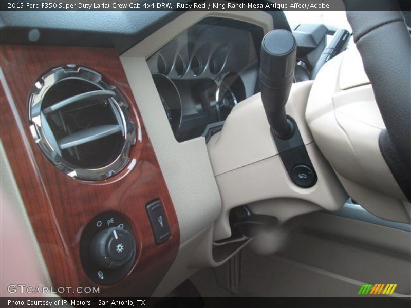 Ruby Red / King Ranch Mesa Antique Affect/Adobe 2015 Ford F350 Super Duty Lariat Crew Cab 4x4 DRW