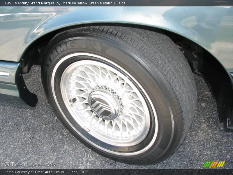 Medium Willow Green Metallic / Beige 1995 Mercury Grand Marquis LS