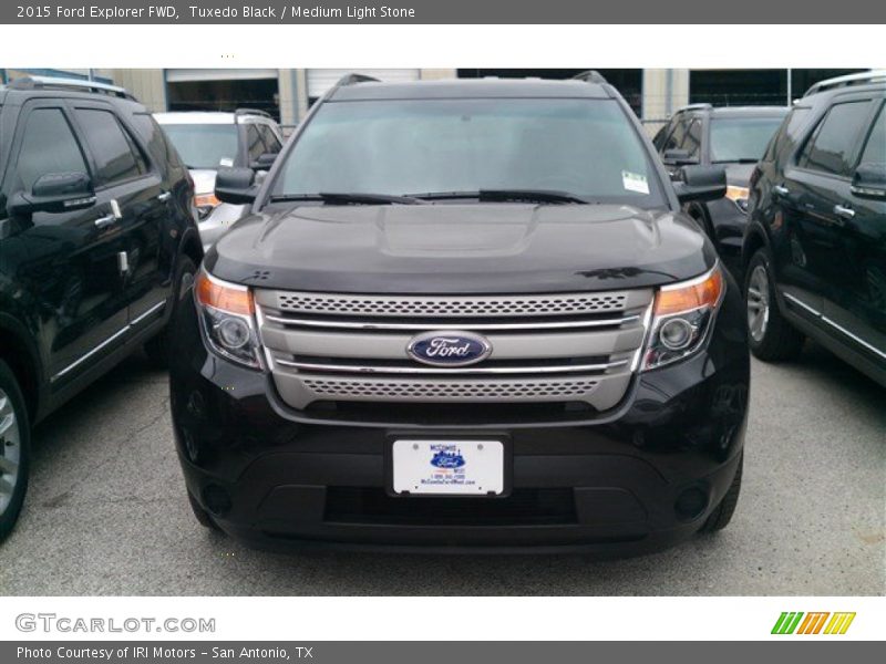 Tuxedo Black / Medium Light Stone 2015 Ford Explorer FWD