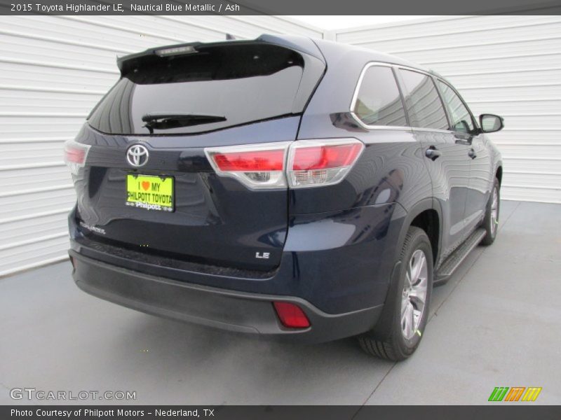 Nautical Blue Metallic / Ash 2015 Toyota Highlander LE