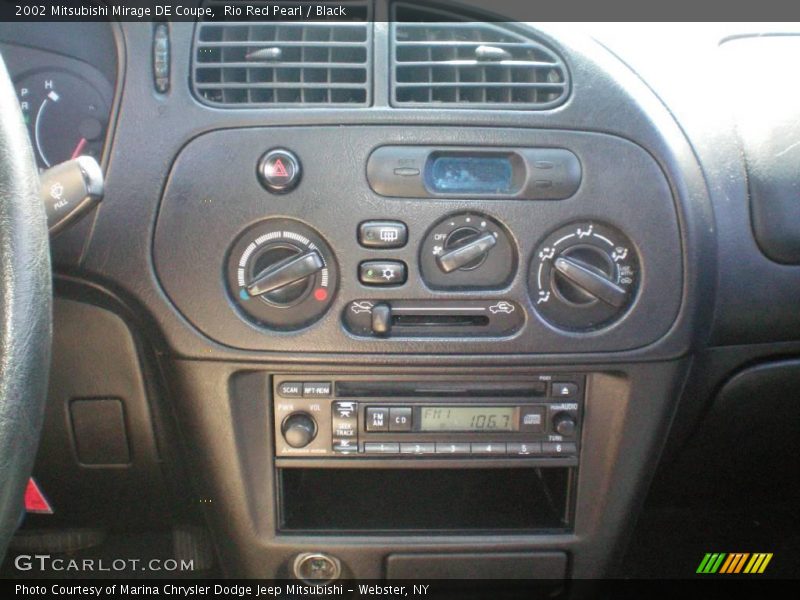 Rio Red Pearl / Black 2002 Mitsubishi Mirage DE Coupe