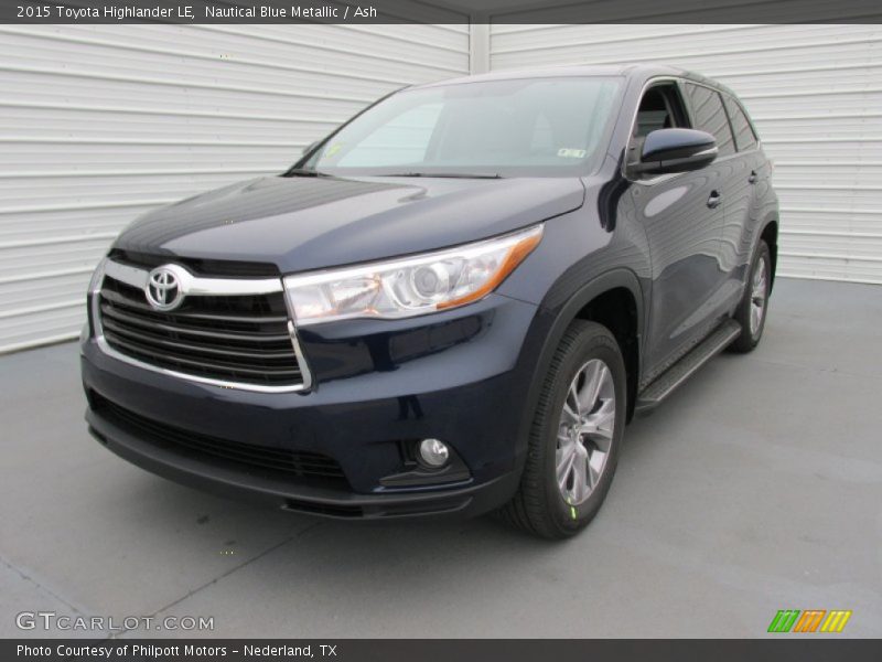 Nautical Blue Metallic / Ash 2015 Toyota Highlander LE
