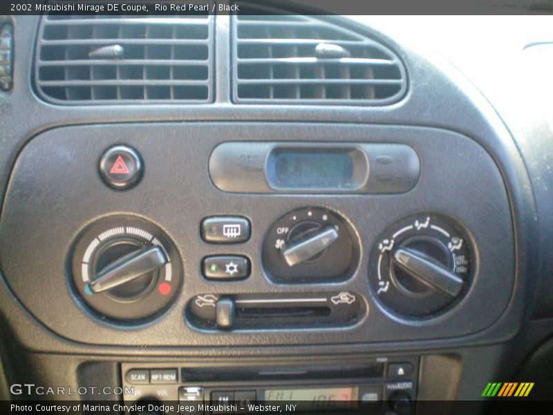 Rio Red Pearl / Black 2002 Mitsubishi Mirage DE Coupe