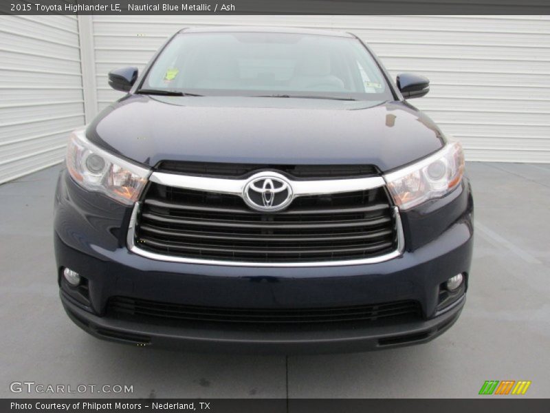 Nautical Blue Metallic / Ash 2015 Toyota Highlander LE