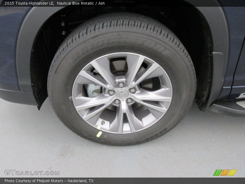 Nautical Blue Metallic / Ash 2015 Toyota Highlander LE