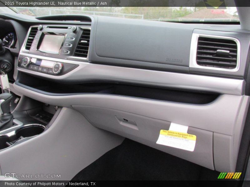 Nautical Blue Metallic / Ash 2015 Toyota Highlander LE