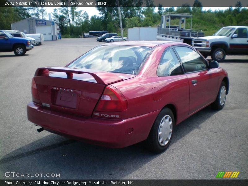 Rio Red Pearl / Black 2002 Mitsubishi Mirage DE Coupe