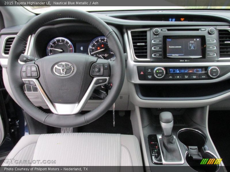 Dashboard of 2015 Highlander LE
