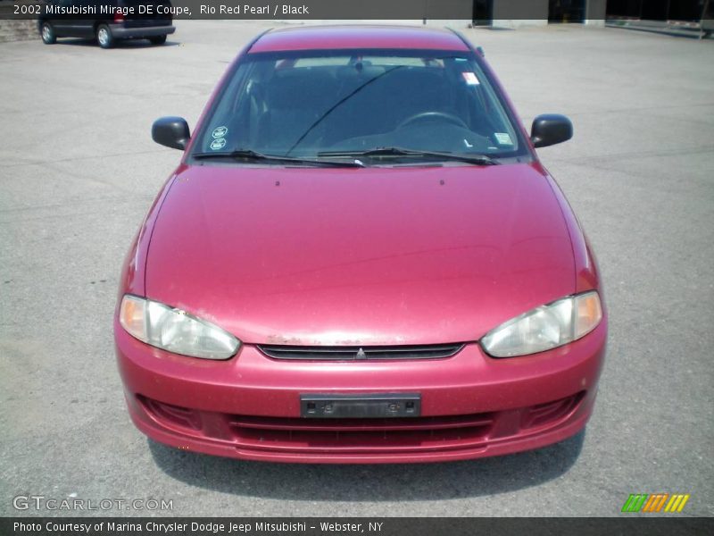 Rio Red Pearl / Black 2002 Mitsubishi Mirage DE Coupe