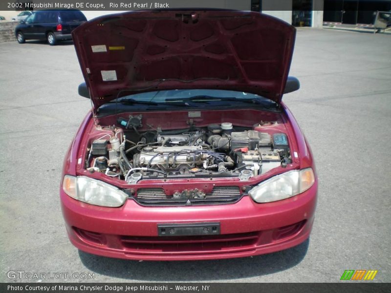 Rio Red Pearl / Black 2002 Mitsubishi Mirage DE Coupe