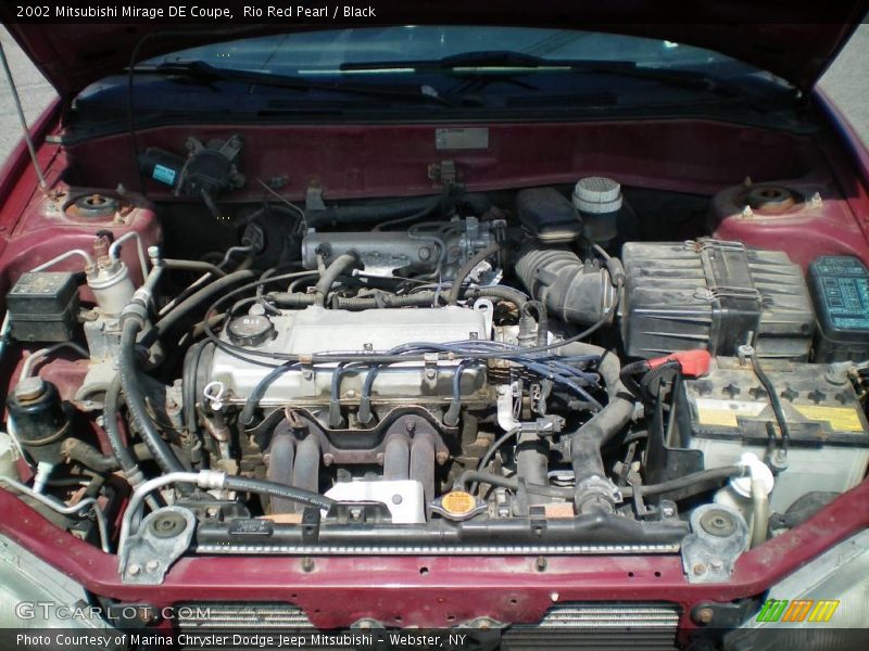Rio Red Pearl / Black 2002 Mitsubishi Mirage DE Coupe